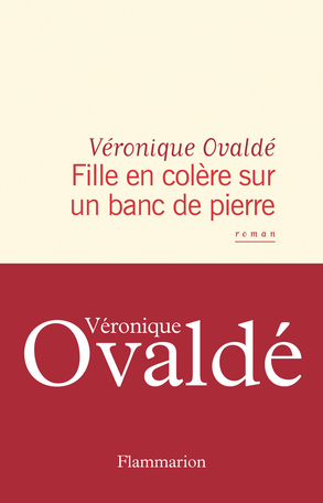 Fille en colère sur un banc de pierre de Véronique Ovaldé - Editions  Flammarion