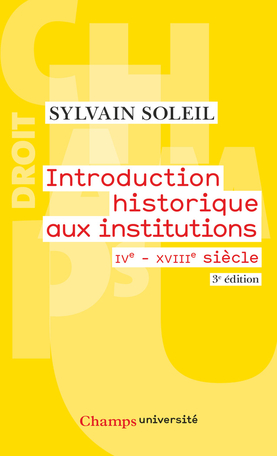 Introduction historique aux institutions
